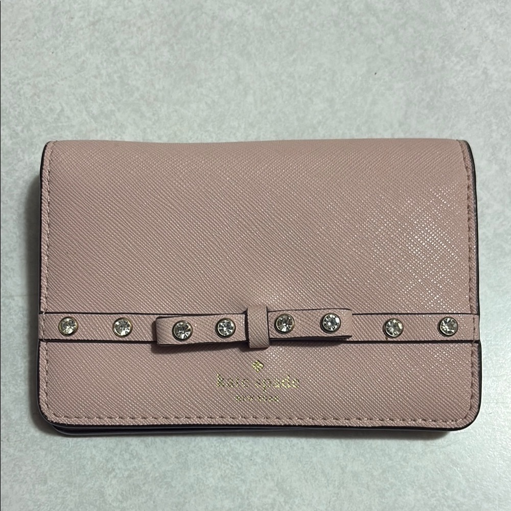 Kate Spade Pink Wallet with Minimalist Design